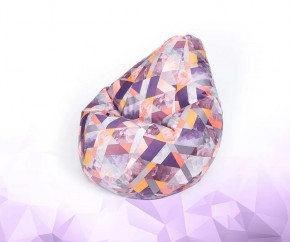 Кресло-мешок Груша средняя, велюр, цвет Сноу манго в Тюмени - mebel-tymen.ru | фото