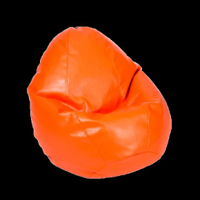 Кресло-мешок "ЛЮКС" Большая, к/з цвет оранжевый в Тюмени - mebel-tymen.ru | фото