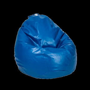 Кресло-мешок "ЛЮКС" Большая, к/з цвет синий в Тюмени - mebel-tymen.ru | фото