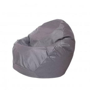 Кресло-мешок "МАКСИ", ткань рогожка, цвет Тёмно-серый в Тюмени - mebel-tymen.ru | фото