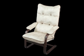 Кресло Пневмо Орех/ткань Невада Ивори в Тюмени - mebel-tymen.ru | фото