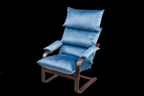 Кресло Релакс Орех/ткань Невада Нави в Тюмени - mebel-tymen.ru | фото