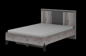 Кровать 1200 мм с деревянным кроватным основанием "Ольга 3" Дуб Делано серый/ Лофт Сильвер Пэлас в Тюмени - mebel-tymen.ru | фото