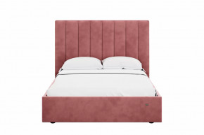 Кровать 1400 Ingrid 312 Велюр Ультра коралл в Тюмени - mebel-tymen.ru | фото
