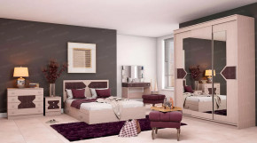 Кровать 1600 мм "Николь" Ясень шимо светлый/Лиственница темная в Тюмени - mebel-tymen.ru | фото