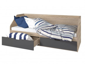 Кровать 800 2 ящика Анталия Графит в Тюмени - mebel-tymen.ru | фото