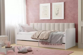 Кровать 900 Банни НМ 041.38 Бисквит с мягкой спинкой Бали модель 314 в Тюмени - mebel-tymen.ru | фото