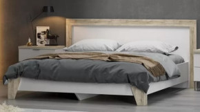 Кровать Анима КР-320 1600х2000 Белый / Белый - дуб серый в Тюмени - mebel-tymen.ru | фото