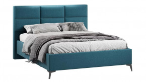 Кровать без ПМ «Делана»  (без подъемного механизма)  Микровелюр Jercy Izumrud в Тюмени - mebel-tymen.ru | фото