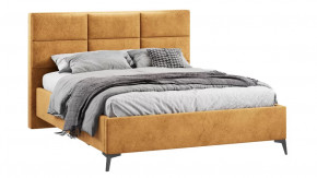 Кровать без ПМ «Делана»  (без подъемного механизма)  Микровелюр Wellmart Yellow в Тюмени - mebel-tymen.ru | фото
