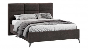 Кровать без ПМ «Делана»  (без подъемного механизма)  Велюр Brut Chocolate 17 в Тюмени - mebel-tymen.ru | фото