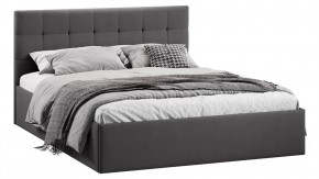 Кровать без ПМ «Джоли» Тип 1 (без подъемного механизма) Велюр Графит в Тюмени - mebel-tymen.ru | фото