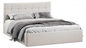 Кровать без ПМ «Джоли» Тип 1 (без подъемного механизма) Велюр светлый в Тюмени - mebel-tymen.ru | фото