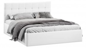 Кровать без ПМ «Джоли» Тип 1 (без подъемного механизма) Экокожа Polo white в Тюмени - mebel-tymen.ru | фото