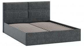 Кровать без ПМ «Глосс» Тип 1 (без подъемного механизма) Микровелюр Jercy Graphite в Тюмени - mebel-tymen.ru | фото