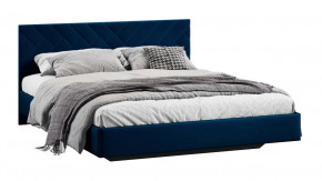 Кровать без ПМ «Кевия» Тип 1 (без подъемного механизма) Велюр Confetti Blue в Тюмени - mebel-tymen.ru | фото