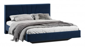 Кровать без ПМ «Пандора» Тип 1 (без подъемного механизма) Микровелюр Wellmart Blue в Тюмени - mebel-tymen.ru | фото