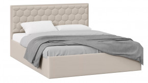 Кровать без ПМ «Порто» (без подъемного механизма) Велюр Confetti Cream в Тюмени - mebel-tymen.ru | фото