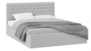 Кровать без ПМ «Порто» (без подъемного механизма) Велюр Confetti Silver в Тюмени - mebel-tymen.ru | фото