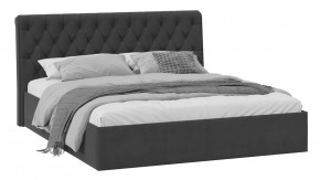 Кровать без ПМ «Скарлет» Тип 1 (без подъемного механизма) Велюр Графит в Тюмени - mebel-tymen.ru | фото
