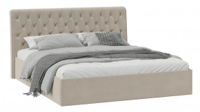 Кровать без ПМ «Скарлет» Тип 1 (без подъемного механизма) Велюр Мокко светлый в Тюмени - mebel-tymen.ru | фото