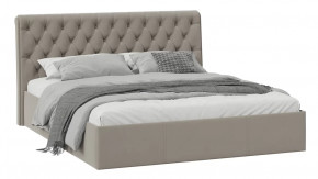 Кровать без ПМ «Скарлет» Тип 1 (без подъемного механизма) Велюр Мокко темный в Тюмени - mebel-tymen.ru | фото