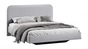Кровать без ПМ «Тиффани» Тип 1 (без подъемного механизма) Микровелюр Jercy Silver в Тюмени - mebel-tymen.ru | фото