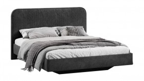 Кровать без ПМ «Тиффани» Тип 1 (без подъемного механизма) Микровелюр Wellmart Graphite в Тюмени - mebel-tymen.ru | фото