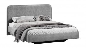 Кровать без ПМ «Тиффани» Тип 1 (без подъемного механизма) Микровелюр Wellmart Silver в Тюмени - mebel-tymen.ru | фото
