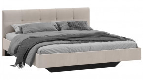 Кровать без ПМ «Элис» Тип 1 (без подъемного механизма) Исп.2 Велюр Бежевый в Тюмени - mebel-tymen.ru | фото