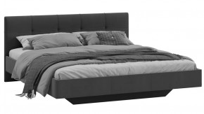 Кровать без ПМ «Элис» Тип 1 (без подъемного механизма) Исп.2 Велюр Графит в Тюмени - mebel-tymen.ru | фото