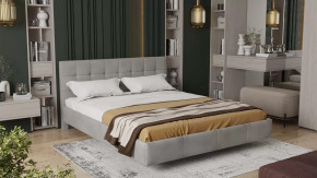 Кровать без ПМ «Эмма» Тип 1 (без подъемного механизма) Велюр Confetti Smoke в Тюмени - mebel-tymen.ru | фото