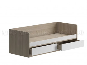 Кровать Челси Белый глянец, дуб сонома в Тюмени - mebel-tymen.ru | фото