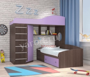 Кровать-чердак Кадет 2 с металлической лестницей Ярофф в Тюмени - mebel-tymen.ru | фото