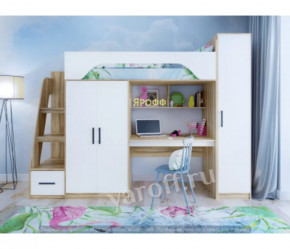 Кровать-чердак Тея со шкафом Ярофф в Тюмени - mebel-tymen.ru | фото