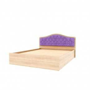 Кровать Дели  (1.4) с мягким изголовьем велюр сирень со стразами в Тюмени - mebel-tymen.ru | фото