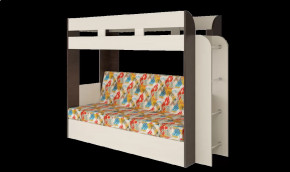 Кровать детская двухъярусная Карамель 75 Анкор светлый/ Бодега темный Арт в Тюмени - mebel-tymen.ru | фото