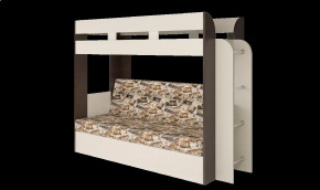 Кровать детская двухъярусная Карамель 75 Анкор светлый/ Бодега темный Лас Вегас в Тюмени - mebel-tymen.ru | фото
