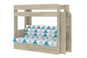 Кровать детская двухъярусная Карамель 75 Дуб Сонома NILS MINT в Тюмени - mebel-tymen.ru | фото