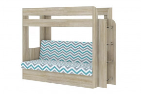 Кровать детская двухъярусная Карамель 75 Дуб Сонома WILLY MINT в Тюмени - mebel-tymen.ru | фото