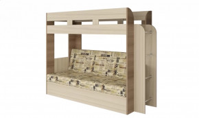 Кровать детская двухъярусная Карамель 75 Ясень шимо светлый/ Ясень шимо темный Газета в Тюмени - mebel-tymen.ru | фото