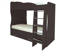 Кровать детская двухъярусная Юниор-2 Венге в Тюмени - mebel-tymen.ru | фото