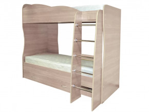 Кровать детская двухъярусная Юниор-2 Ясень шимо светлый в Тюмени - mebel-tymen.ru | фото