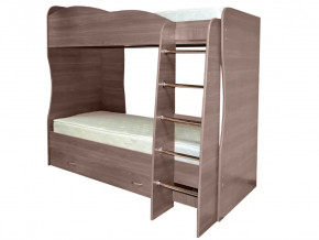 Кровать детская двухъярусная Юниор-2 Ясень шимо темный в Тюмени - mebel-tymen.ru | фото