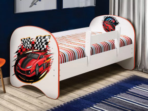 Кровать детская с фотопечатью без ящика Машина в Тюмени - mebel-tymen.ru | фото
