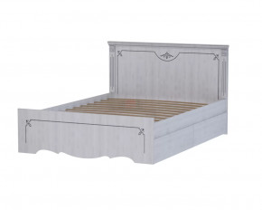 Кровать двойная 1600 мм "Ольга 1 н" белый экспо/ясень анкор светлый в Тюмени - mebel-tymen.ru | фото