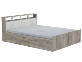 Кровать двойная 1600 мм "Ольга 17" дуб крафт серый/дуб крафт белый в Тюмени - mebel-tymen.ru | фото