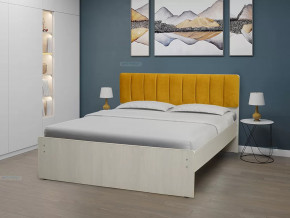 Кровать двойная №9 с мягкой головной спинкой каретная стяжка в Тюмени - mebel-tymen.ru | фото