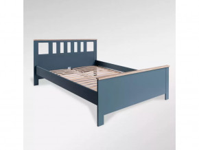 Кровать двойная Сага 160х200 темно-бирюзовая/ясень в Тюмени - mebel-tymen.ru | фото