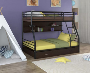 Кровать двухъярусная Гранада-2ПЯ с ящиком и полкой в Тюмени - mebel-tymen.ru | фото